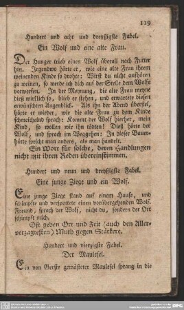 Hundert und vierzigste Fabel. Der Maulesel