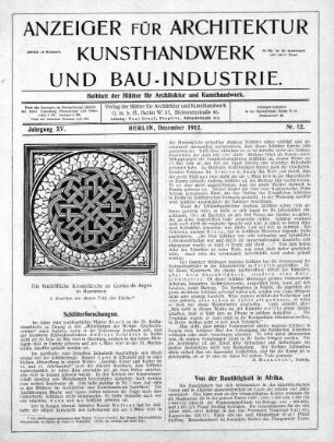Nr. 12, Dezember 1912
