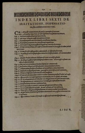[Liber Sextus De Modis, Quibus Votum Eiusue Obligatio tolli potest, videlicet irritatione, dispensatione & commutatione.]