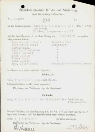 Kormann, Emmy