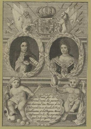 Doppelbildnis des Guillaume III: und der Marie II.