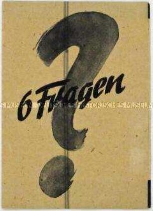 Flugschrift aus der Volkskongressbewegung zur deutschen Einheit