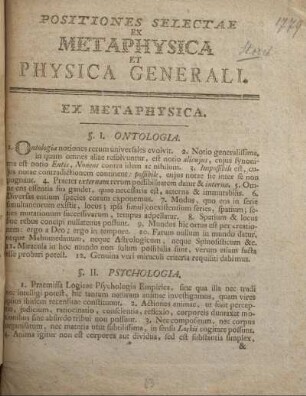 Ex metaphysica.