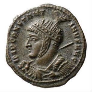 Münze, Follis, Aes 3, 318 - 319 n. Chr.