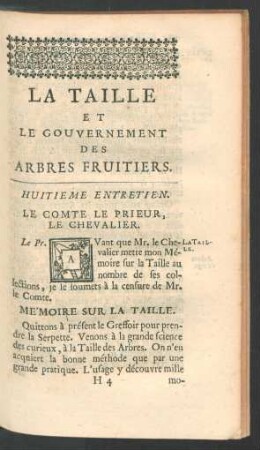 Huitieme entretien.