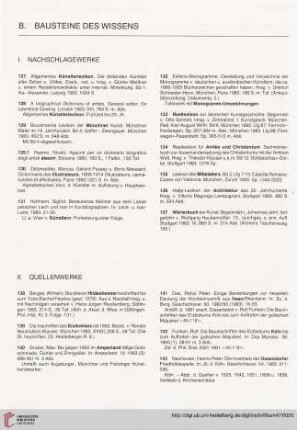 I. Nachschlagewerke