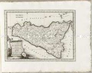 Nuovo Atlante Geografico Universale: L'Isola di Sicilia
