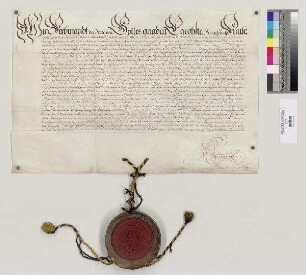 Kaiser Ferdinand III. verleiht Abt Johannes [III. Nablas] von St. Emmeram alle Lehen und Regalien, die das Reichsstift St. Emmeram bisher innegehabt hat. S=A