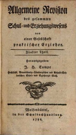 Allgemeine Revision des gesammten Schul- und Erziehungswesens, 5