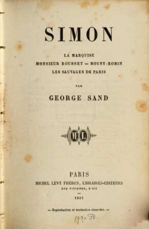 Oeuvres complètes de George Sand, 3