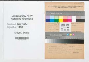 Entnazifizierung Ewald Meyer , geb. 25.05.1902 (Heereshauptwerkmeister)
