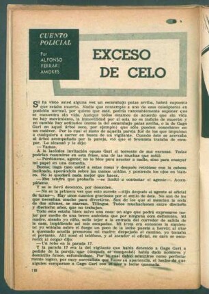 Exceso de celo : Cuento policial