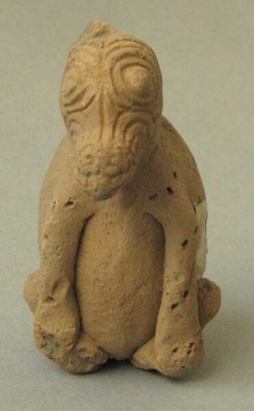 Figurine d'animal en argile (hochet)