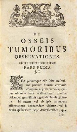 De Osseis Tumoribus Observationes