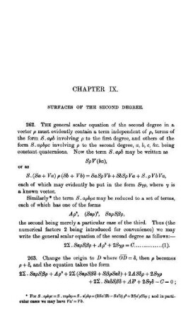 Chapter IX. Surfaces of the the Second Degree.