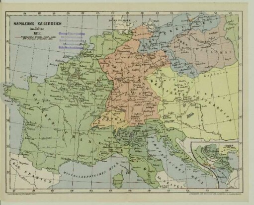 Napoleon's Kaiserreich im Jahre 1812