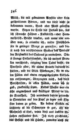 Von der Anwendung des kalten Wassers.