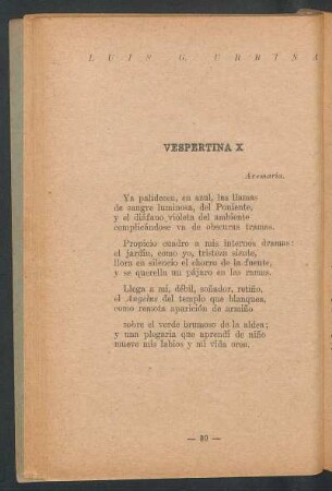 Vespertina X
