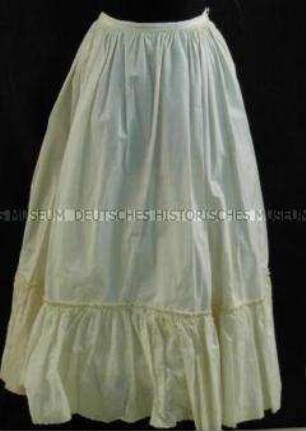 Unterrock - Festkleidung einer Dame, Nachbildung (Kleid, Jacke, 4 Unterröcke, Tornüre)