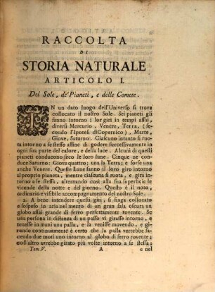 Raccolta Di Storia Naturale, 5