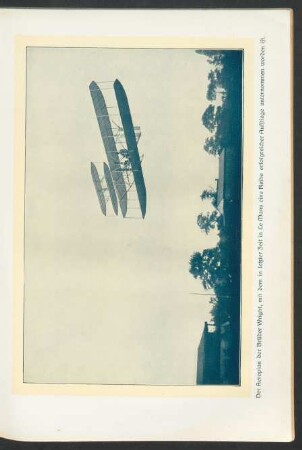 Tafel: Der Aeroplan der Brüder Wright, [...]