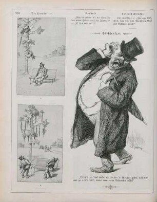 "Der Hausirer und die bösen Buben" "Stoßseufzer"