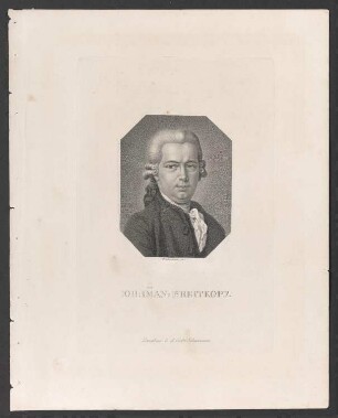 Porträt Johann Gottlob Immanuel Breitkopf (1719-1749)