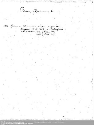 Bare, Hermannus de