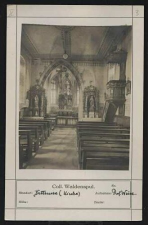 Kirche (Blick zum Altar) Standort: Dettensee