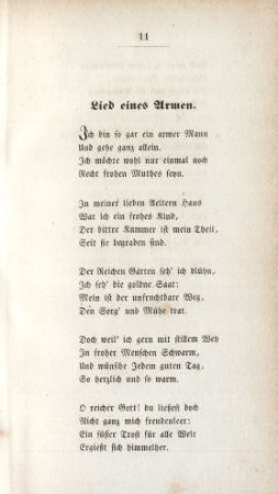 Lied eines Armen.