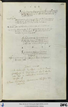 [fol. 183] Rektorat Johannes Fautsch 1643/44