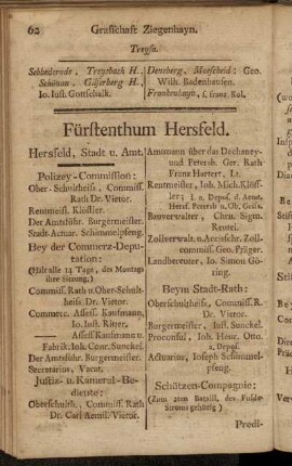 Fürstenthum Hersfeld.