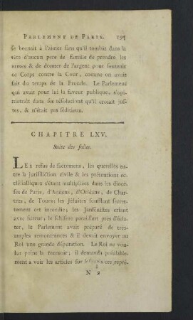 Chapitre LXV. - LXVII.