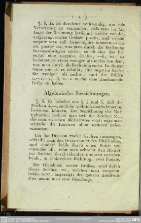 Algebraische Bezeichnungen