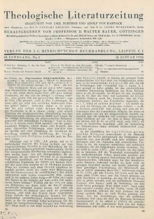 25-28 [Rezension] Einleitung. Die vorgeschichtliche Zeit. Religion der Südgermanen
