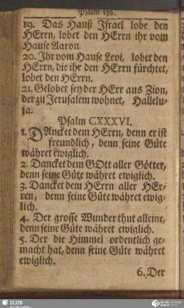 Psalm CXXXVI
