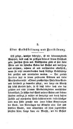 Über Selbstbildung und Fortbildung