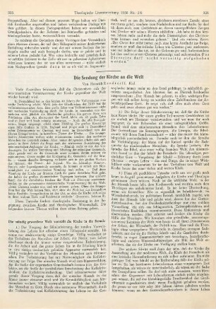 325-332 Die Sendung der Kirche an die Welt