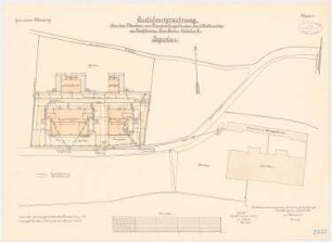 Garnison, Mutzig Wohnhäuser für drei Wallmeister: Lageplan 1:250