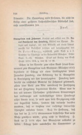 544-549 [Rezension] Haneberg, Daniel Bonifacius von, I - IX
