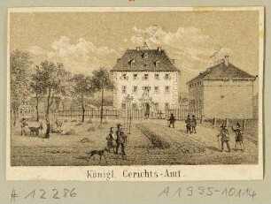Das königliche Gerichtsamt in Ebersbach in der Oberlausitz, Ausschnitt aus einem Bilderbogen
