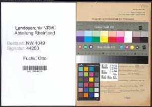 Entnazifizierung Otto Fuchs , geb. 25.05.1898 (Konstrukteur)