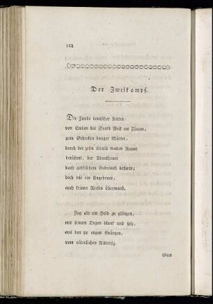 Der Zweikampf.