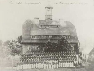Die letzte Bergparade in Frauenstein, um 1885
