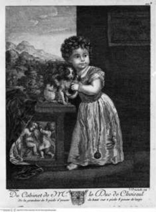 Recueil d'estampes gravées d'apres les tableaux du Cabinet de Monseigneur Le Duc de Choiseul, Paris 1771, Tochter des Roberto Strozzi; (Taf. 101*)