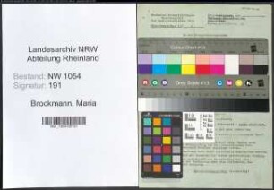Entnazifizierung Maria Brockmann , geb. 08.08.1902 ()