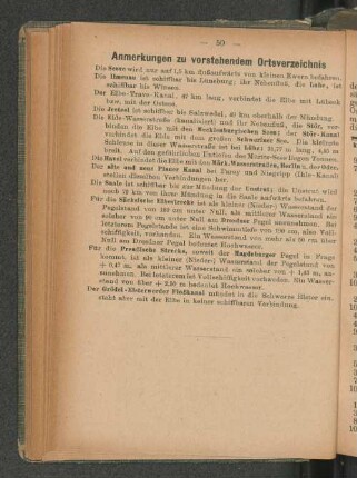 Anmerkungen zu vorstehendem Ortsverzeichnis