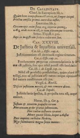 Cap. XXXVIII. De Justitia & Injustitia universali.