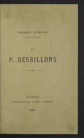 Le P. Desbillons