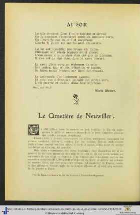 Le Cimetière de Neuwiller.